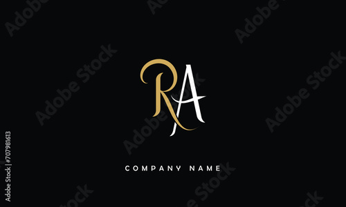AR, RA, A, R Abstract Letters Logo Monogram