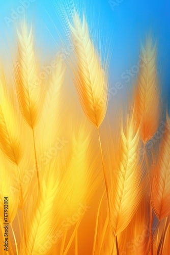 Wheat gradient background with hologram effect