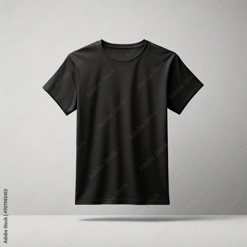 Blank Black T-shirt Mockup Design Template for Advertisement.Men Isolated short Sleeve Wear Front Cotton Shirt Textile Clothing Fashion Mockup.Model Body People Retail Style Concept Apparel Blank Black T-shirt Mockup Design Template for Advertisement.Men Isolated short Sleeve Wear Front Cotton Shirt Textile Clothing Fashion Mockup.Model Body People Retail Style Concept Apparel