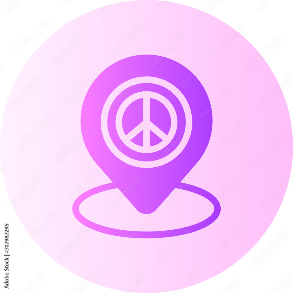 peace gradient icon peace gradient icon