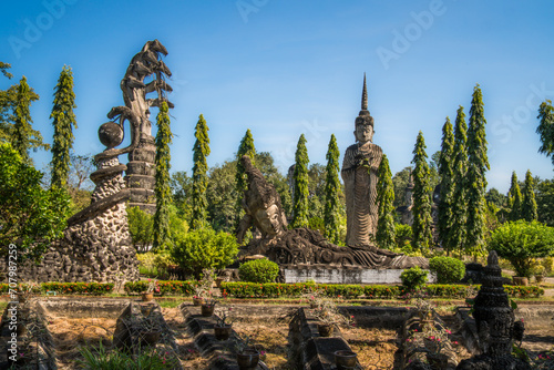 Sala Keoku or Sala Kaew Ku or Wat Khaek Sculpture Park Nong Khai, Thailand photo