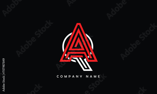 AQ, QA, A, Q Abstract Letters Logo Monogram