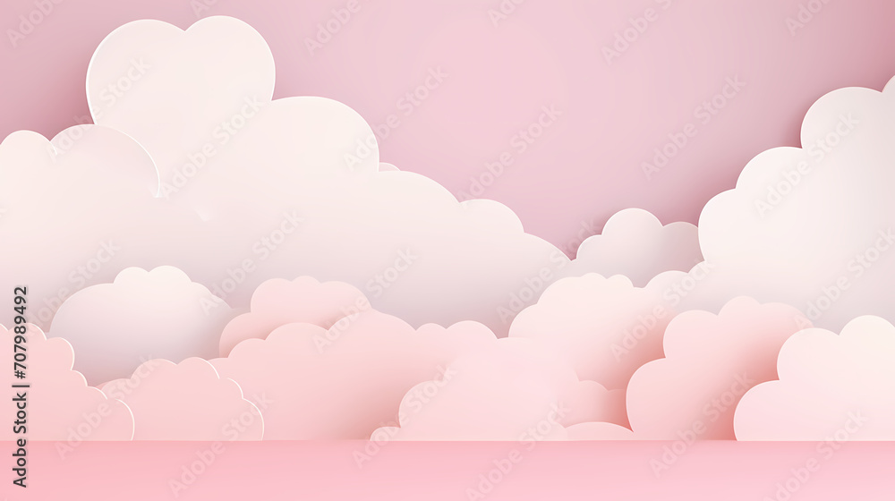 Paper Cloud in Pink