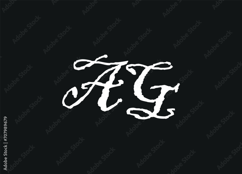 Fototapeta premium letter logo desigen and initial logo desigen