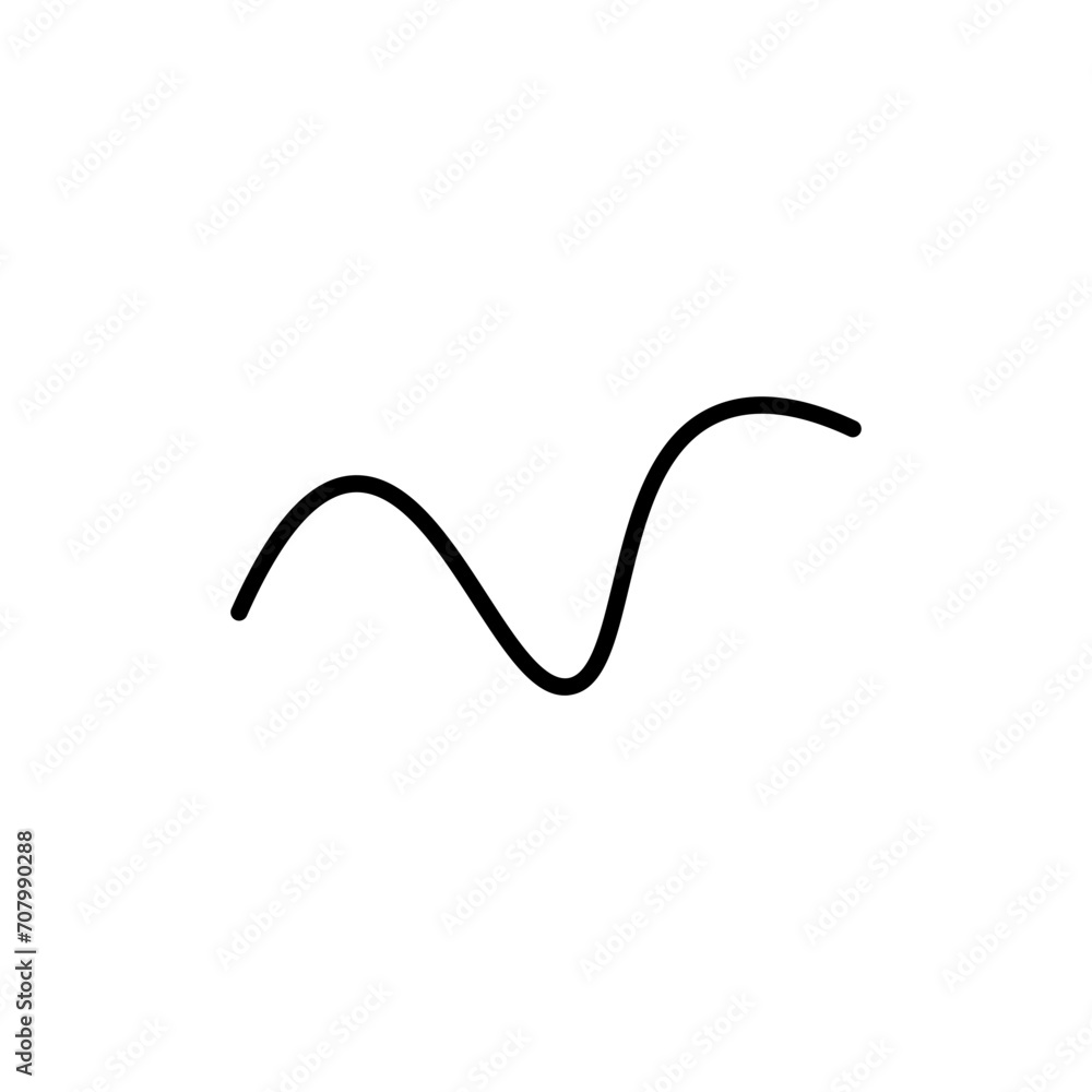 curve glyph icon