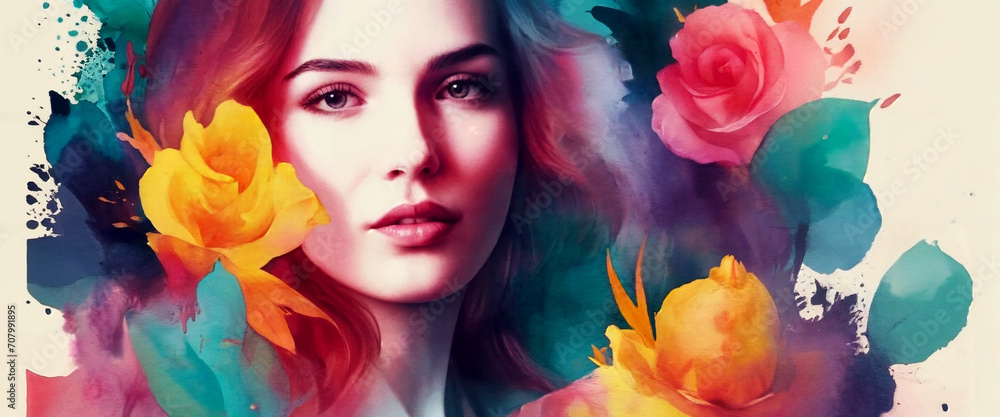 Women's Equality Day art banner poster. Many diverse women of different ages, nationalities and religions Women's Equality Day art banner poster. Many diverse women of different ages, nationalities and religions