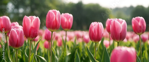 Tulips flower nature spring.