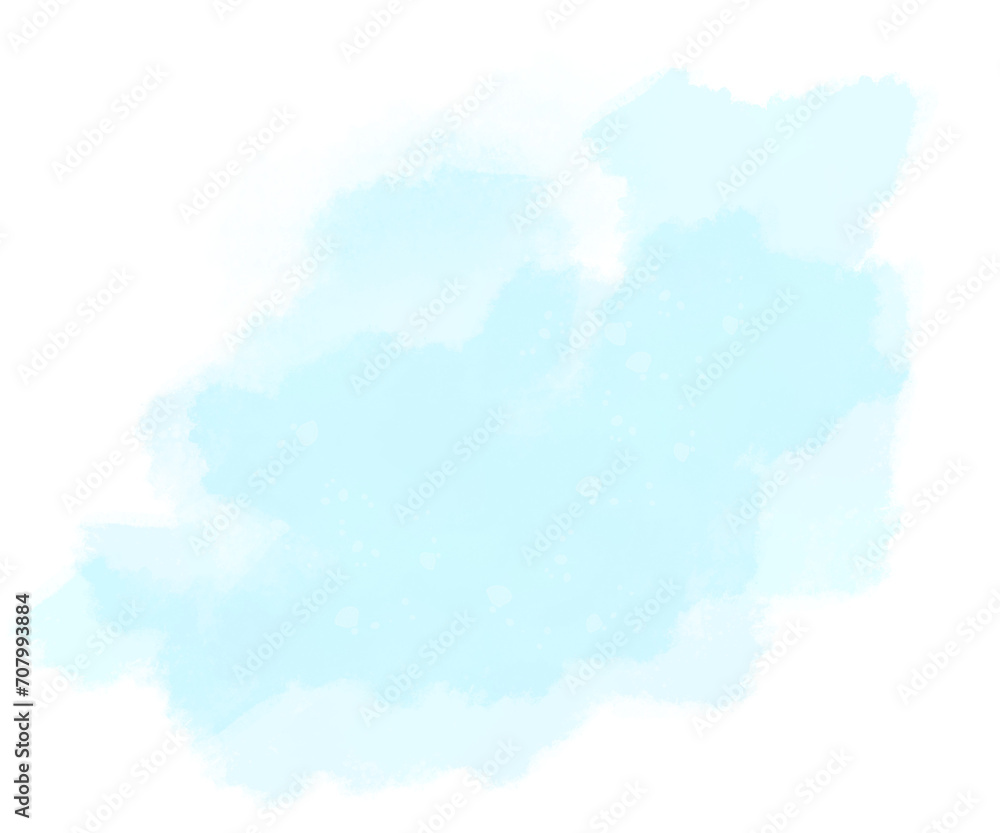 Pastel blue splash watercolor abstract background
