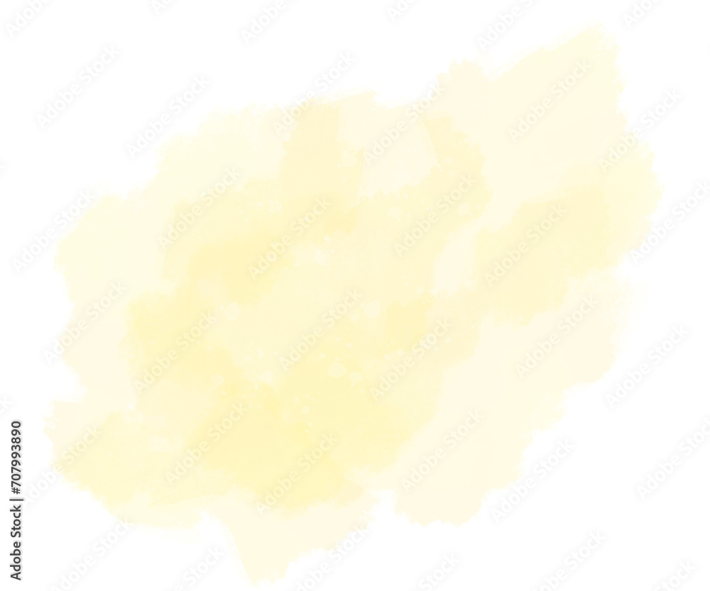 Pastel yellow splash watercolor abstract background
