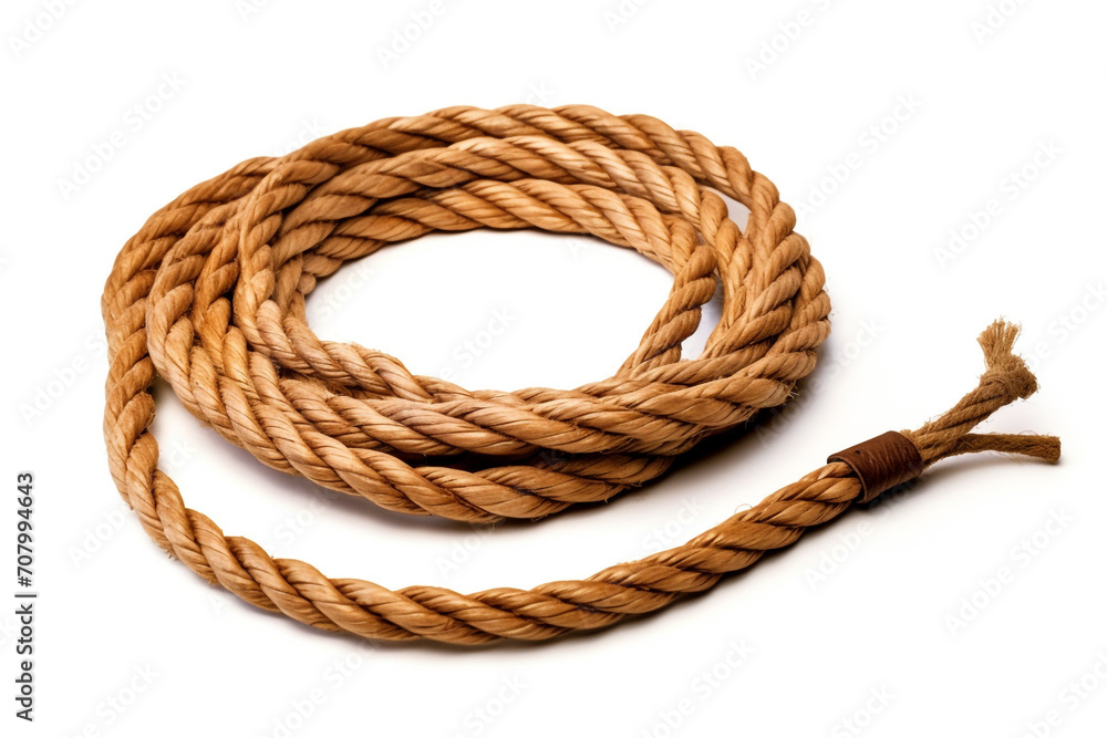 Hunting drag rope isolated on white background headlamp isolated on white background created with Generative Ai Hunting drag rope isolated on white background headlamp isolated on white background created with Generative Ai