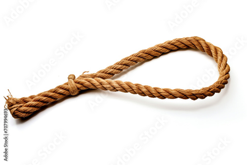 Hunting drag rope isolated on white background headlamp isolated on white background created with Generative Ai