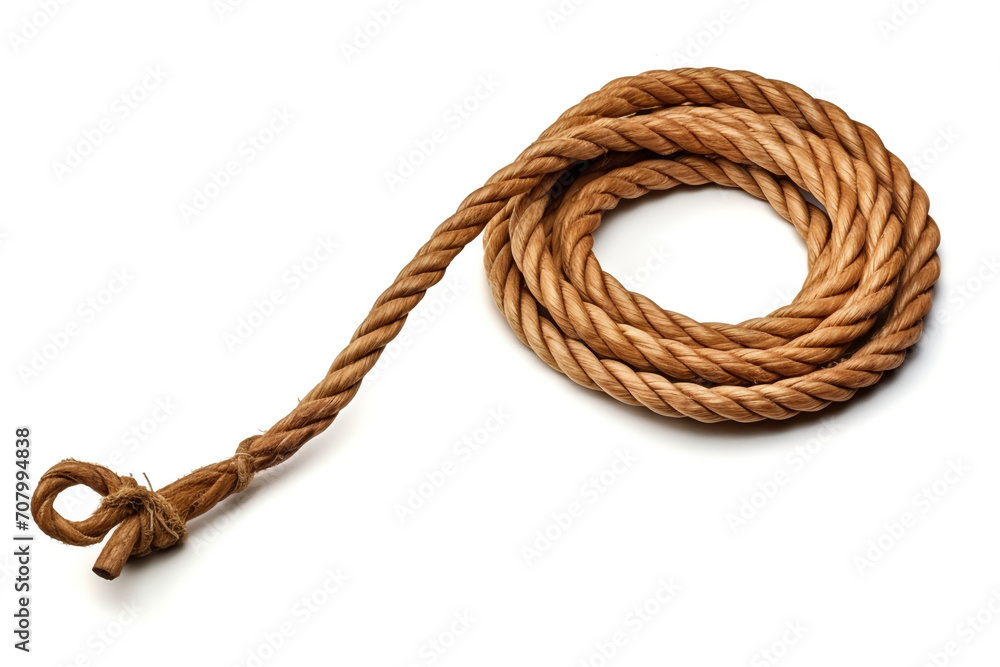 Hunting drag rope isolated on white background headlamp isolated on white background created with Generative Ai Hunting drag rope isolated on white background headlamp isolated on white background created with Generative Ai