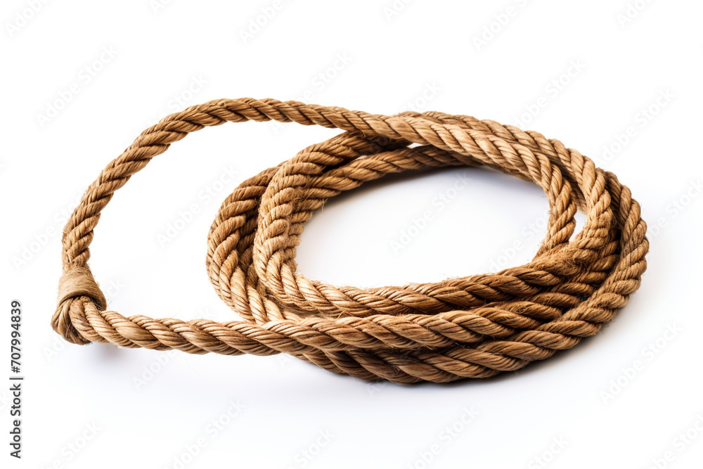 Hunting drag rope isolated on white background headlamp isolated on white background created with Generative Ai Hunting drag rope isolated on white background headlamp isolated on white background created with Generative Ai