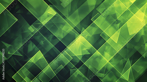 A vibrant and mesmerizing display of geometric patterns in shades of green and black, evoking a sense of abstract art captured in a screenshot