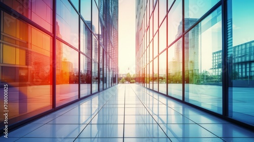 modern facade of an office building with lots of glass