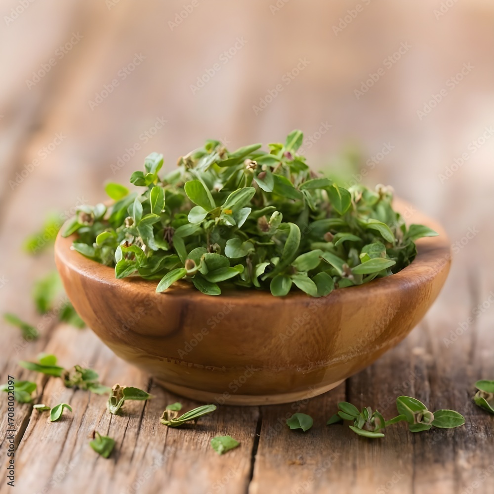 fresh oregano in a bowl fresh oregano in a bowl