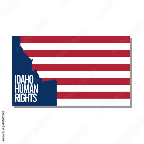 flag of the country and idaho human rights