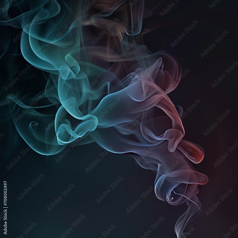 Fototapeta premium smoke plume wave illustration background