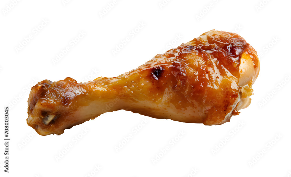 Grilled Chicken Leg isolated on transparent background Grilled Chicken Leg isolated on transparent background