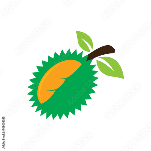 Durian logo icon, vector illustration design