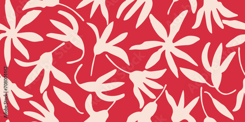 Exotic hand drawn flowers, seamless patterns with floral for fabric, textiles, clothing, wrapping paper, cover, banner, home decor, abstract backgrounds. vector illustration.