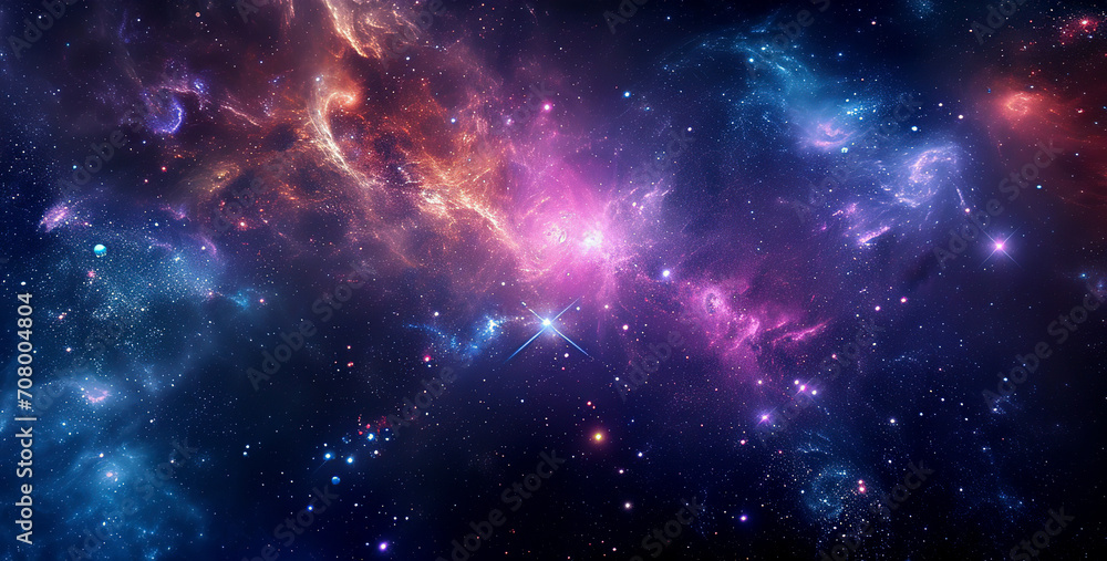 Colorful milkyway galaxy night stars family landscape Colorful milkyway galaxy night stars family landscape