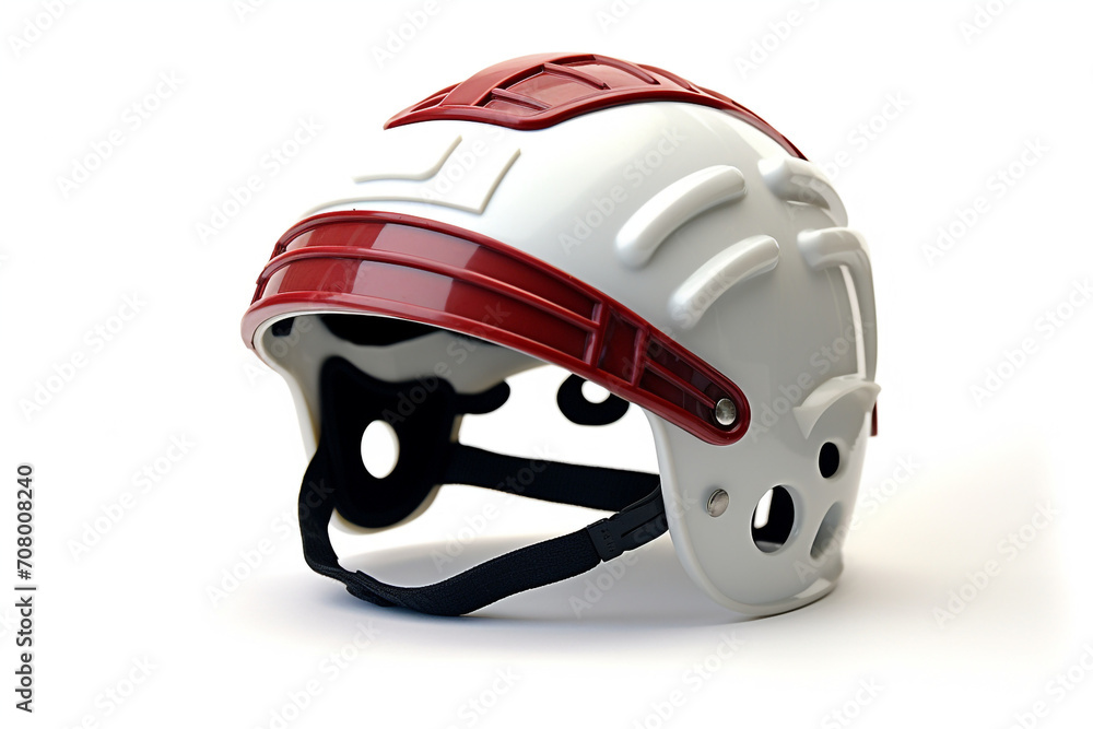 Rugby scrum cap isolated on white background created with Generative Ai Rugby scrum cap isolated on white background created with Generative Ai