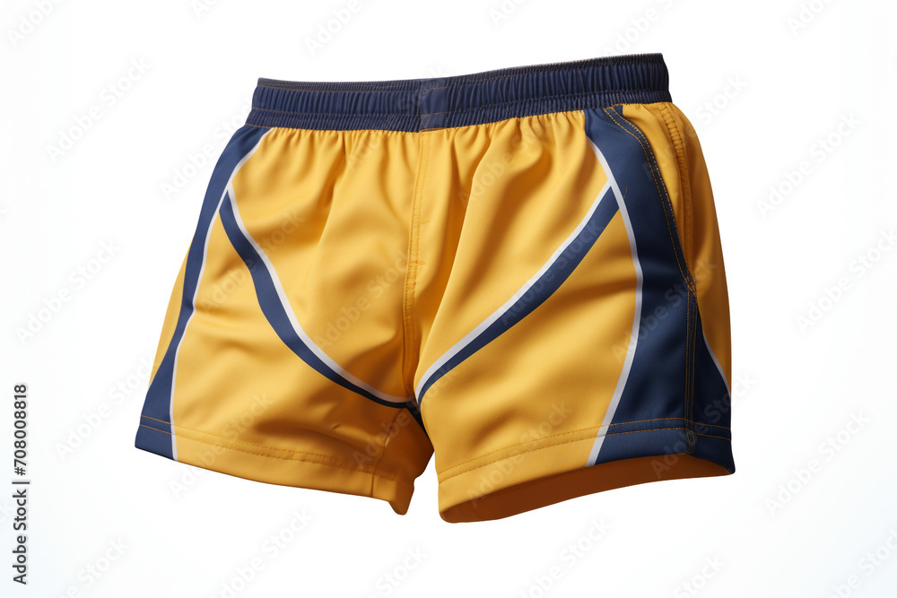 Rugby shorts isolated on white background created with Generative Ai Rugby shorts isolated on white background created with Generative Ai