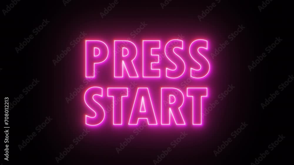 Press start text. Computer generated 3d render Press start text. Computer generated 3d render