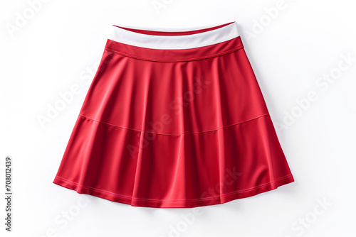 Tennis skirt isolated on white background created with Generative Ai