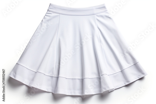 Tennis skirt isolated on white background created with Generative Ai