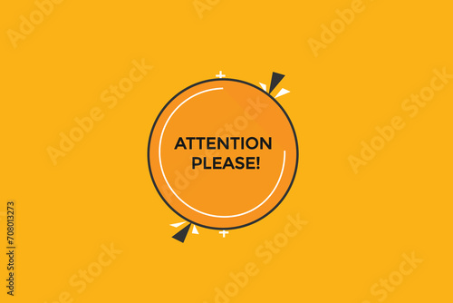 new website, click button learn attention please, level, sign, speech, bubble banner 