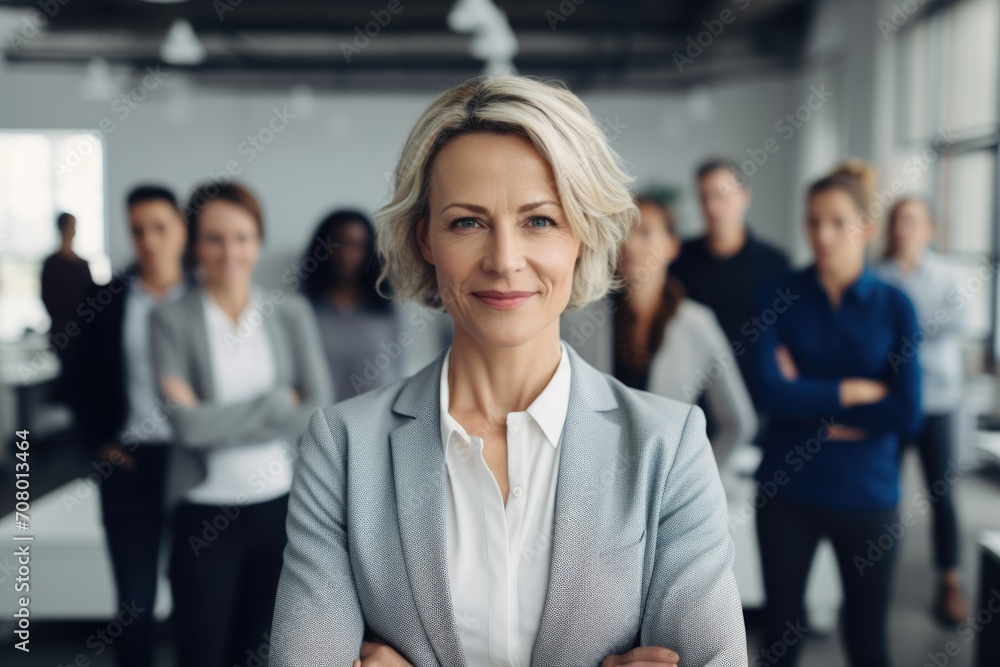 Portrait of a mature businesswoman in a modern office Portrait of a mature businesswoman in a modern office