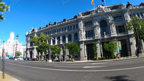 The Bank of Spain building (Banco de Espana) in Madrid, Spain photo