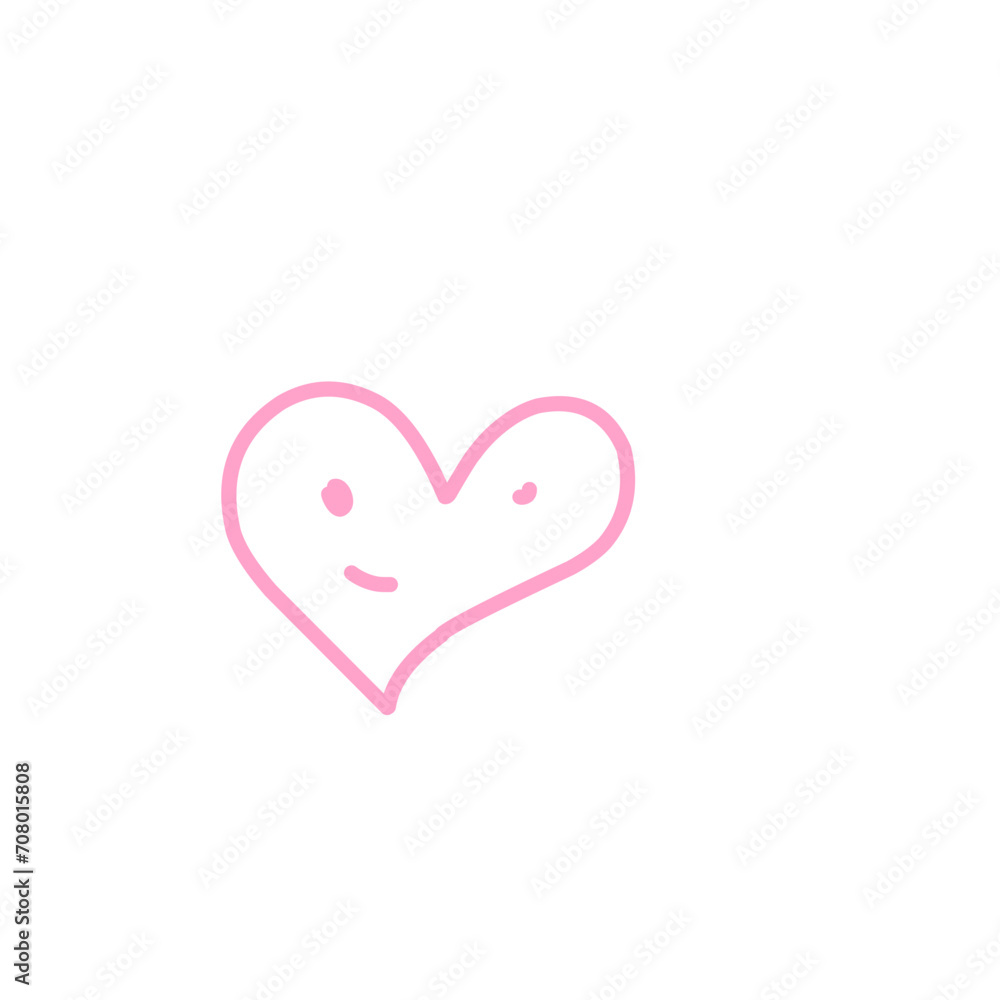 Heart Love Icon Line for Valentine day 