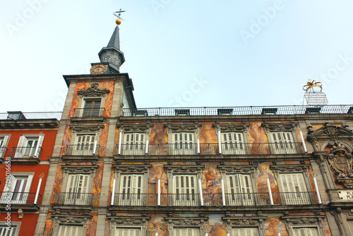 Casa de la Panaderia at Plaza Mayor in Madrid, Spain