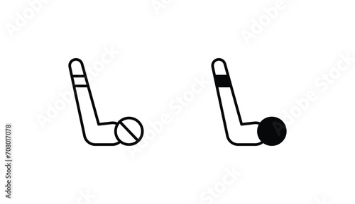 Photography Hockey icon design with white background stock illustration