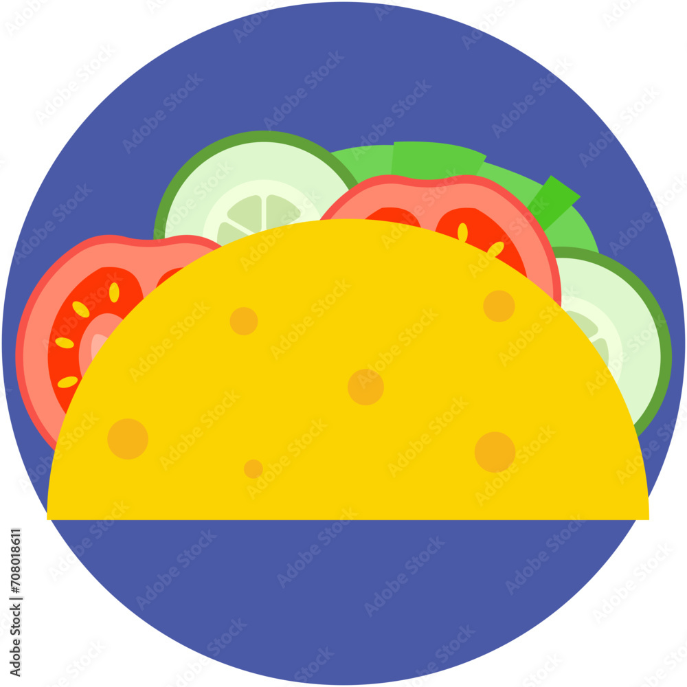 Tacos Vector Icon Tacos Vector Icon