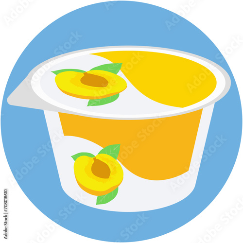 Peach Jam Vector Icon