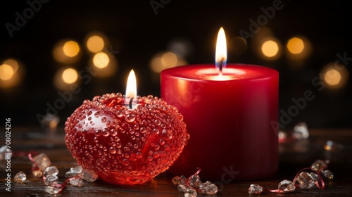 Two candles in shape of a heart. candle  nubes  love  fire  light  flames  valentine 