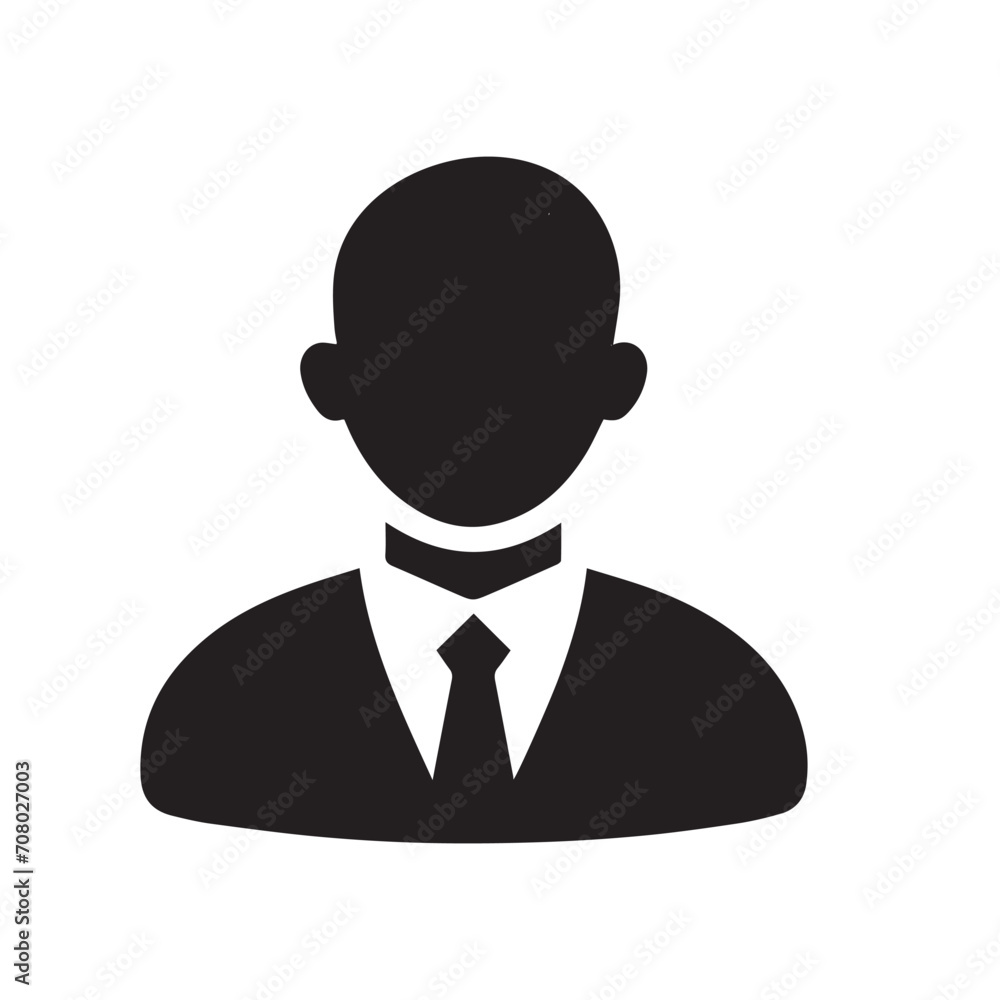 Vector illustration of a man in business