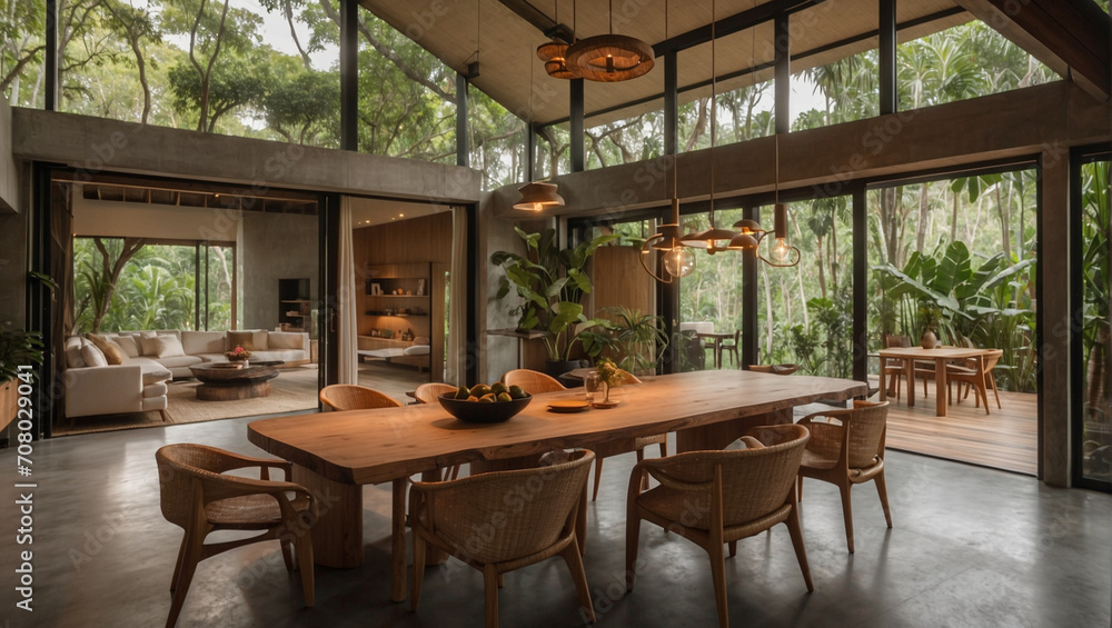 Modern luxury wooden kitchen
