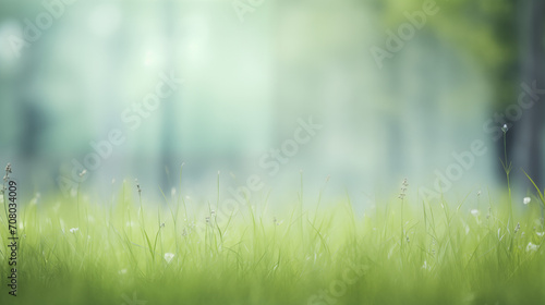 Paisaje con detalle de la vegetación en el campo con un fondo muy difuminado como símbolo de soledad, paz, armonía. photo