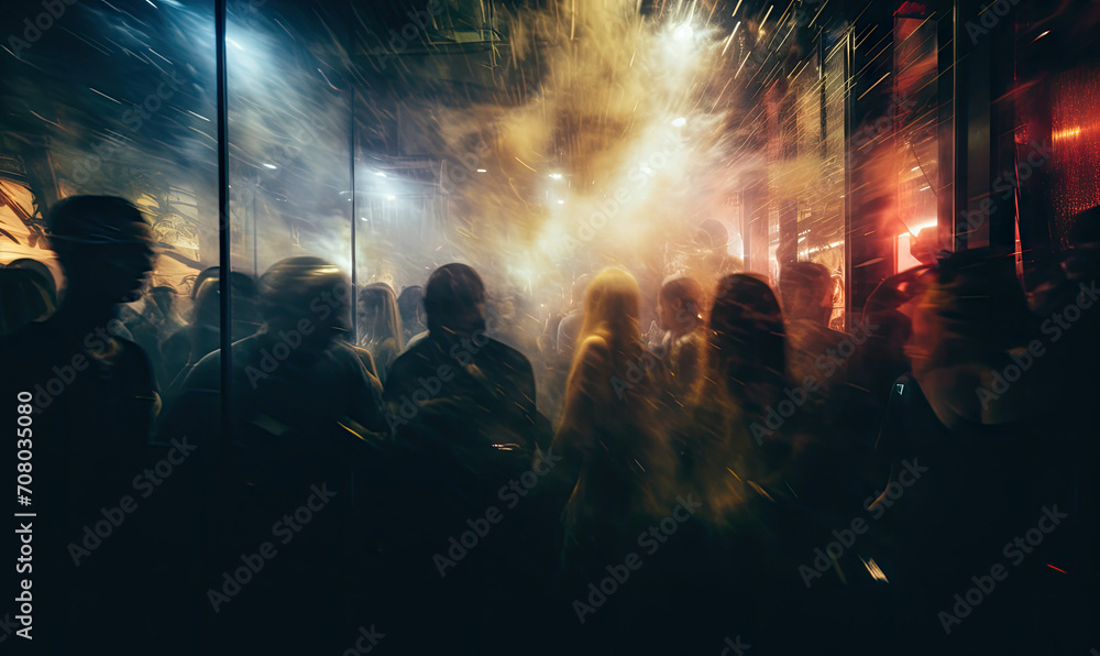 A vibrant scene of a joyful crowd, immersed in celebration and fun. A vibrant scene of a joyful crowd, immersed in celebration and fun.