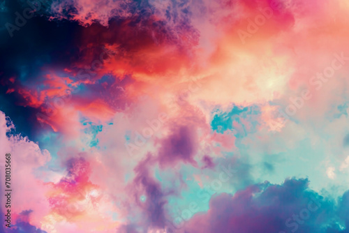 Generative AI Background illustration of beautiful sky