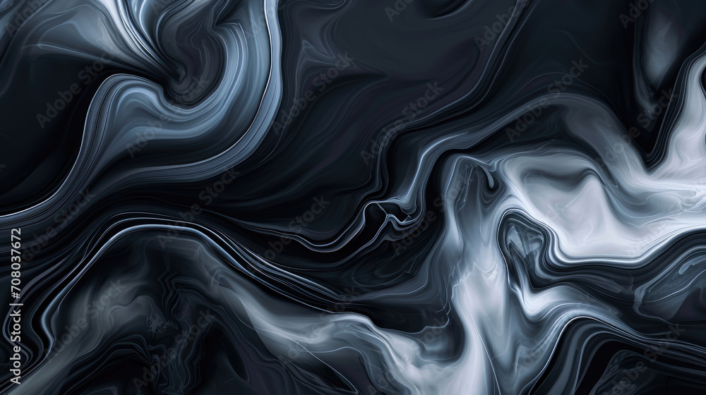 Obraz premium Dark Grey Art Design with Organic Elements