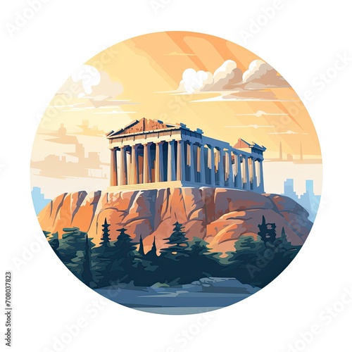 Parthenon vector illustration