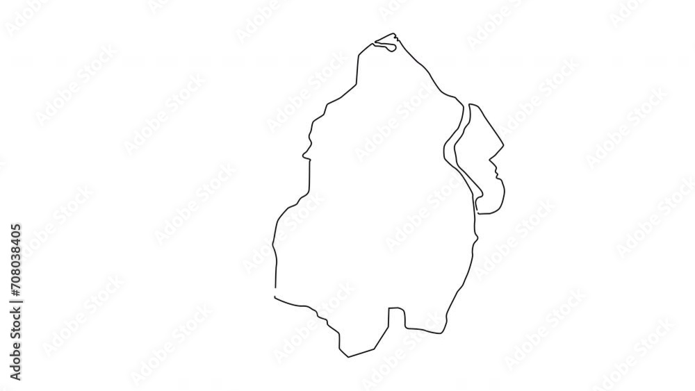 Bhubaneswar city map sketch animation in India Bhubaneswar city map sketch animation in India