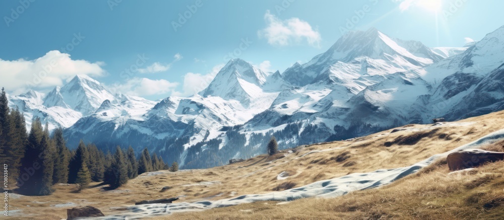 autumn and winter mountains