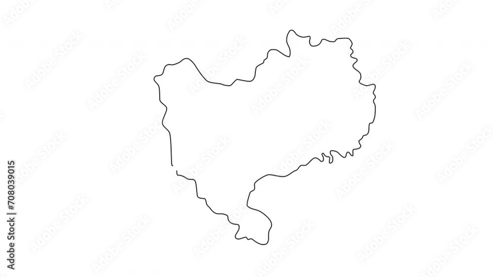animated sketch of Bhiwani city map in India animated sketch of Bhiwani city map in India